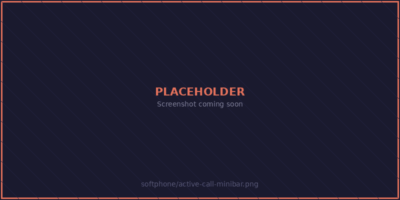 Active call mini-bar