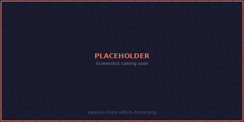 Safari Share → Add to Home Screen